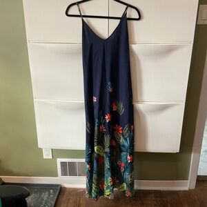 Old Navy Blue Green Sleeveless V-Neck Sundress